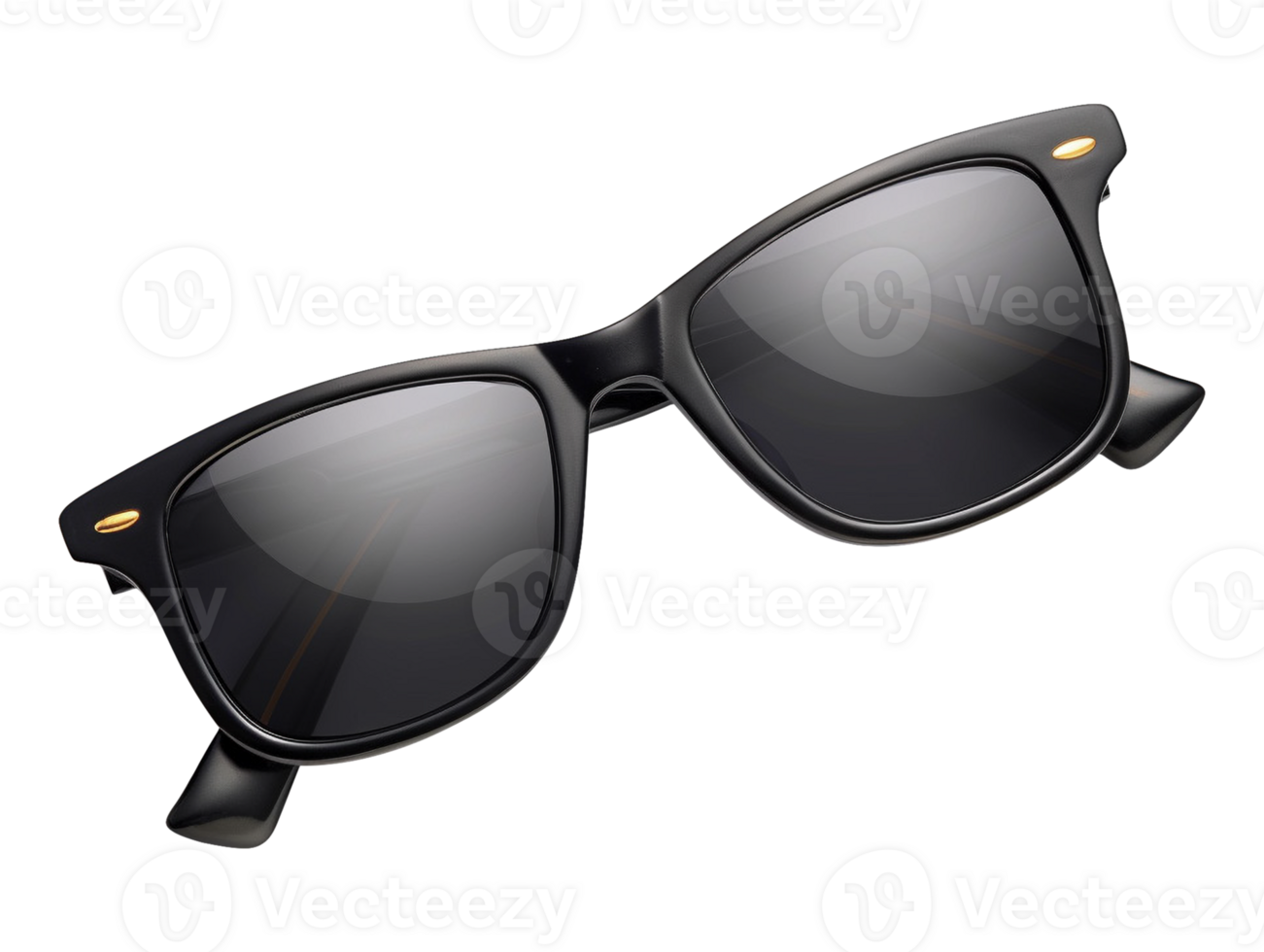 summer black sunglasses on transparent background png
