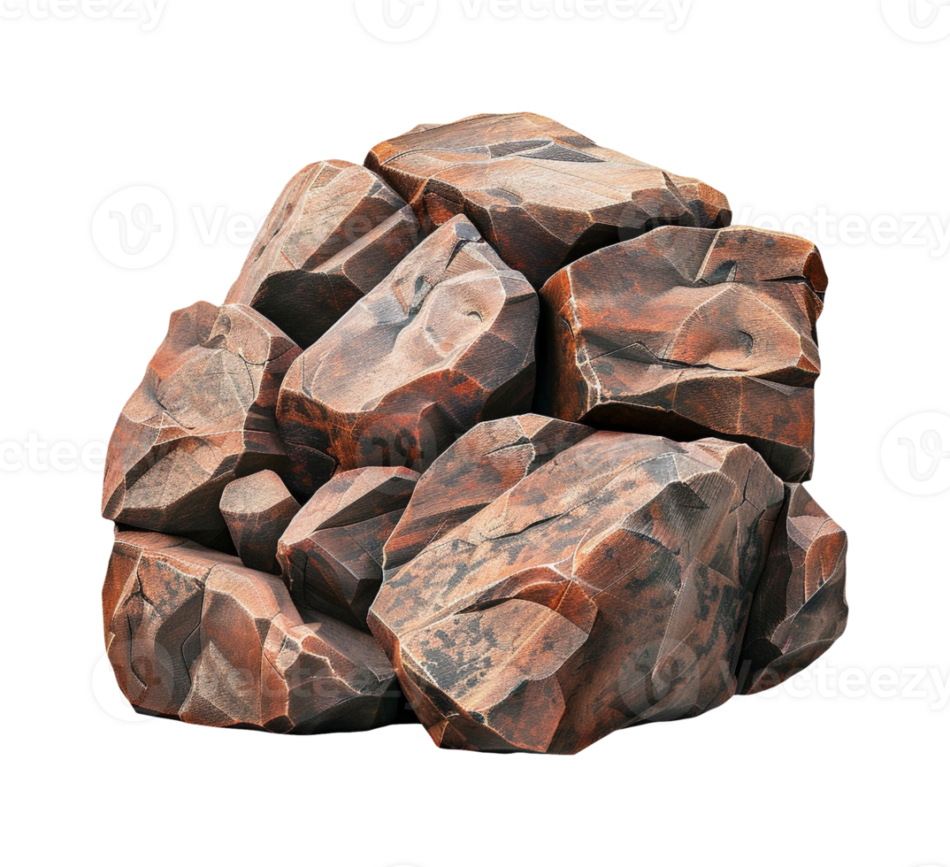 a pile of rocks on a transparent background png