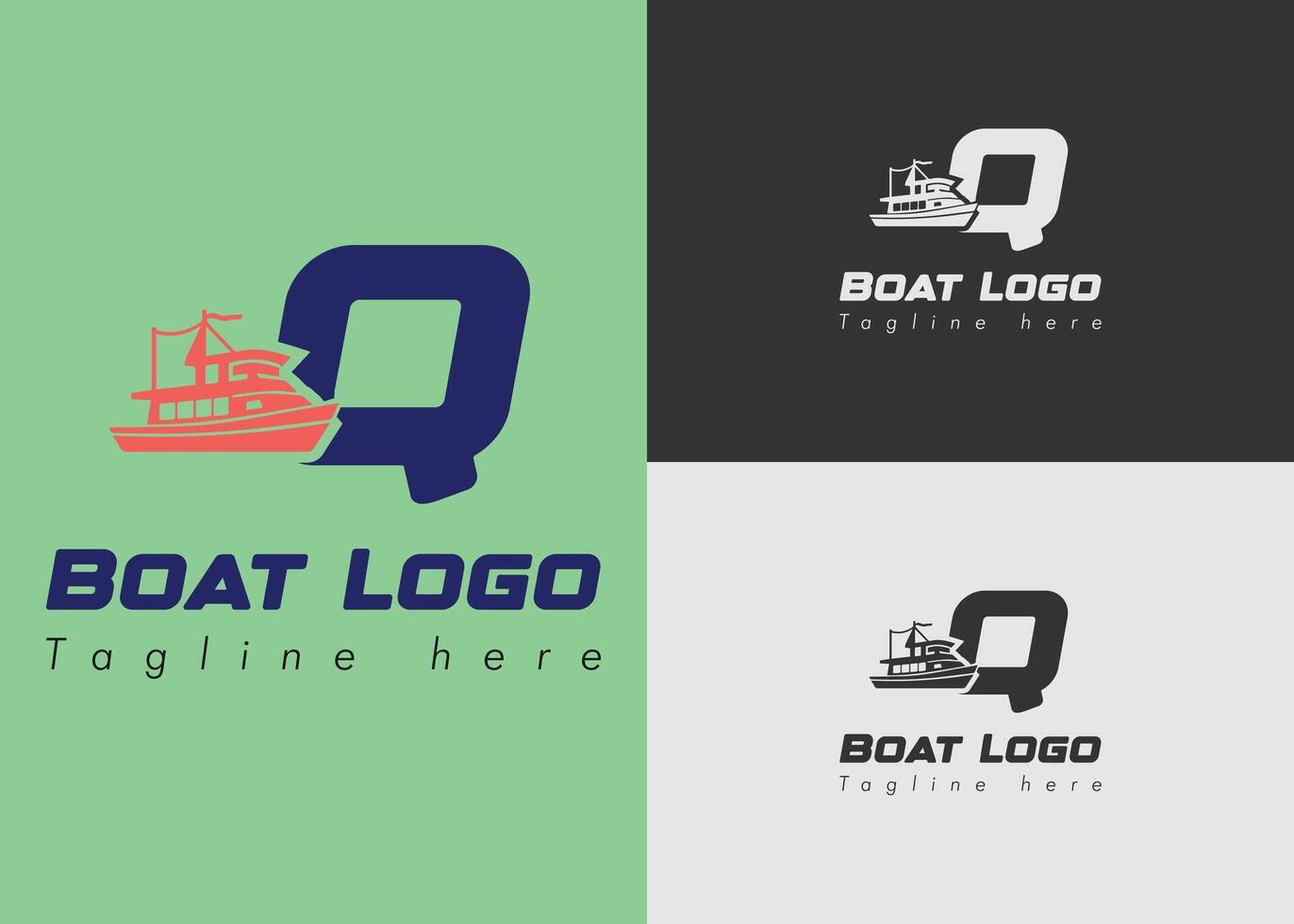 Webcreative boat logo design template vector