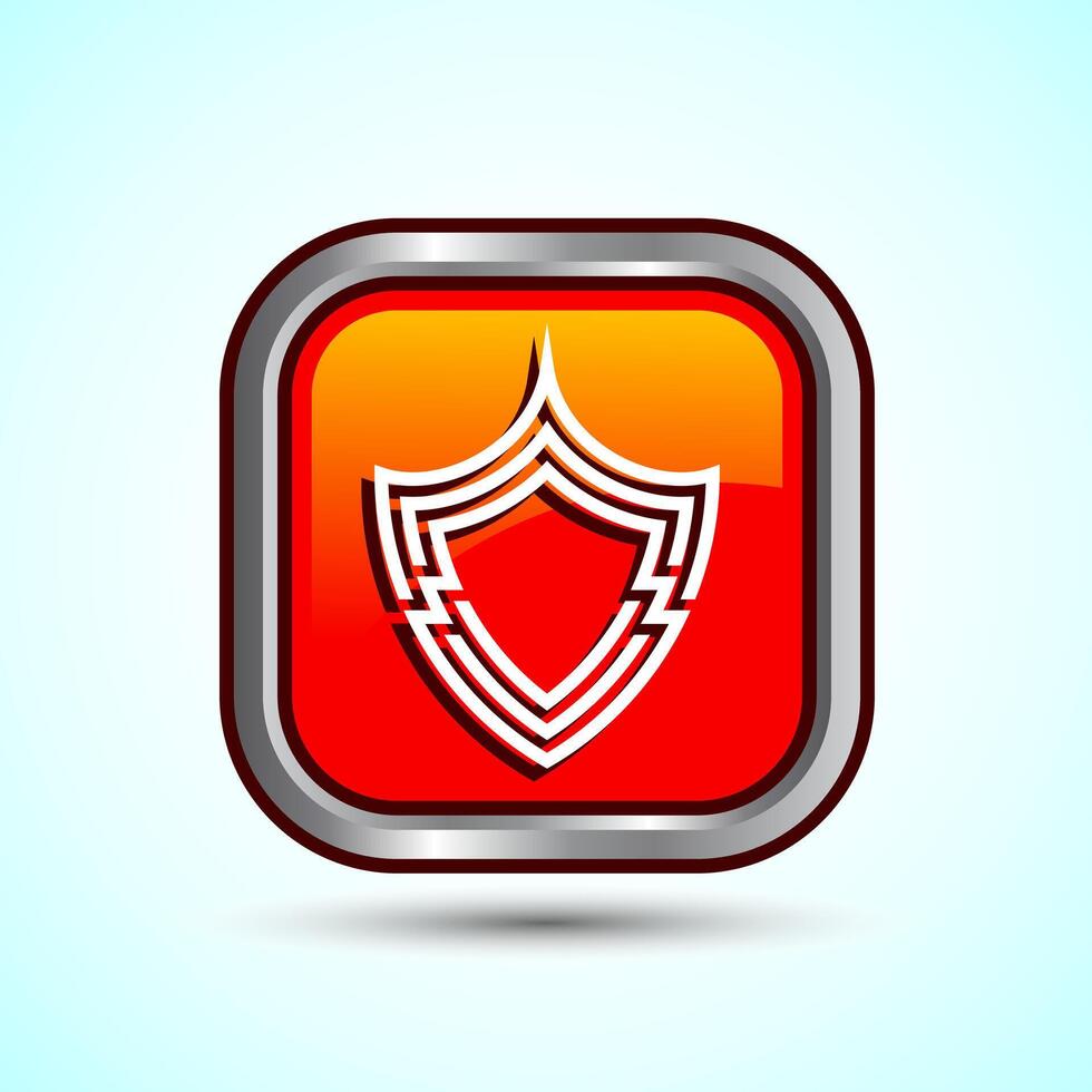 Shield Icon Button Design Illustration. Security Icon6 vector