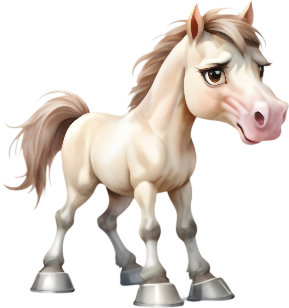 encantador cavalo clipart para crianças arte. . png