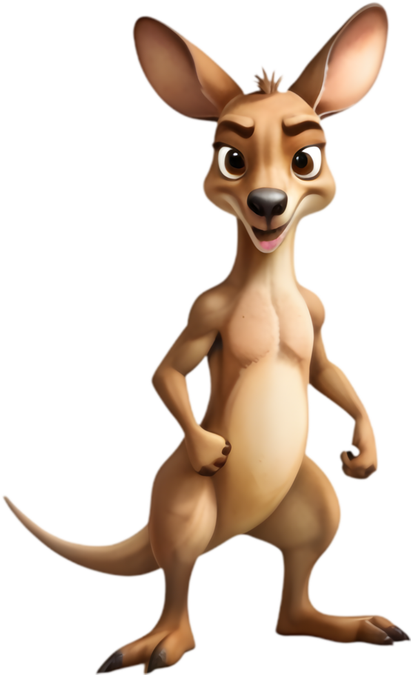 Colorful Kangaroo Clipart for Educational Games. . png