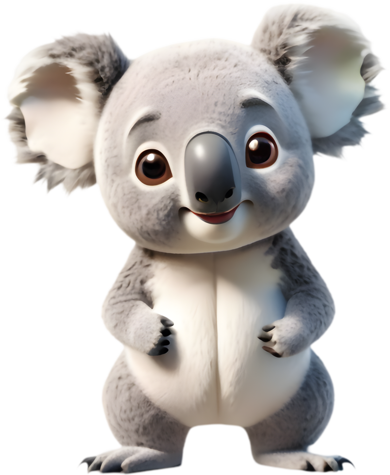 Charming Koala Clipart for Childrens Art . . png