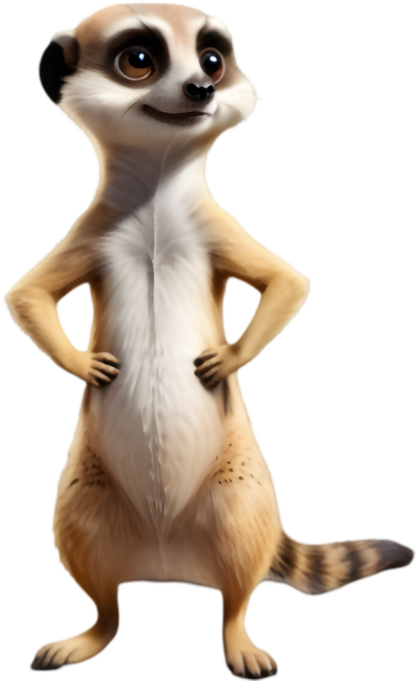 Happy Meerkat Clipart for Your Website. . png