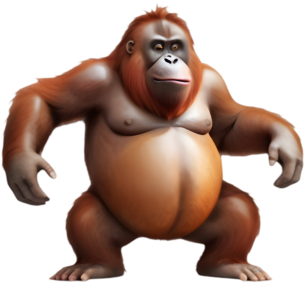 Adorable Orangutan Clipart for Childrens Parties. . png