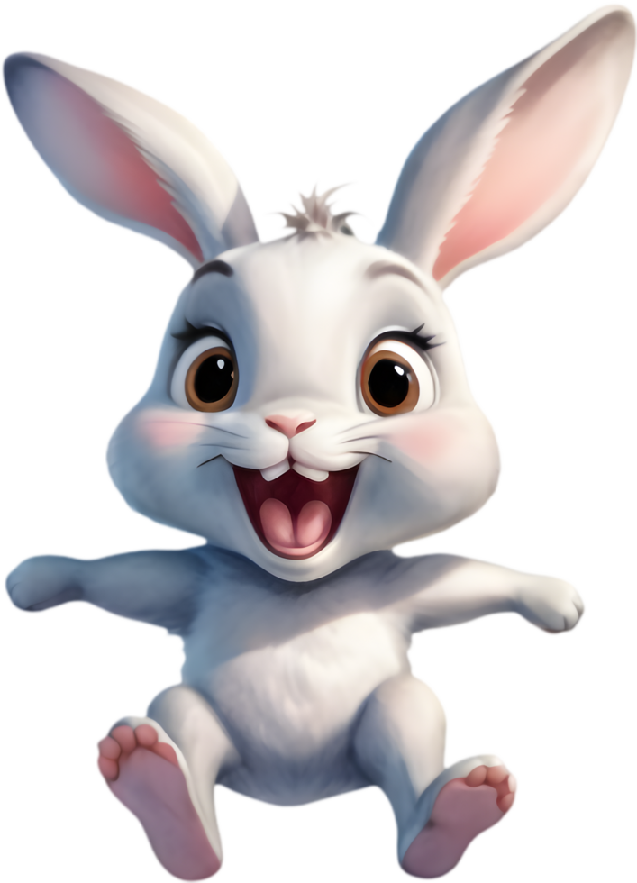Cute Bunny Clipart for Kids Learning. . png