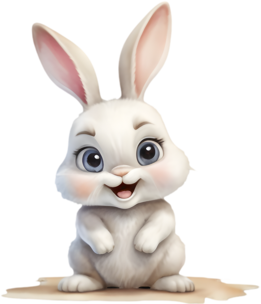Colorful Bunny Graphics for Digital Projects. . png
