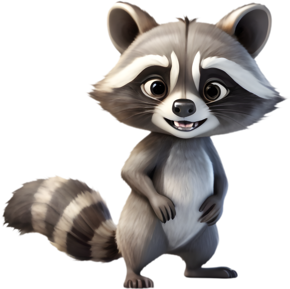 Delightful Raccoon Clipart for Scrapbooks. . png