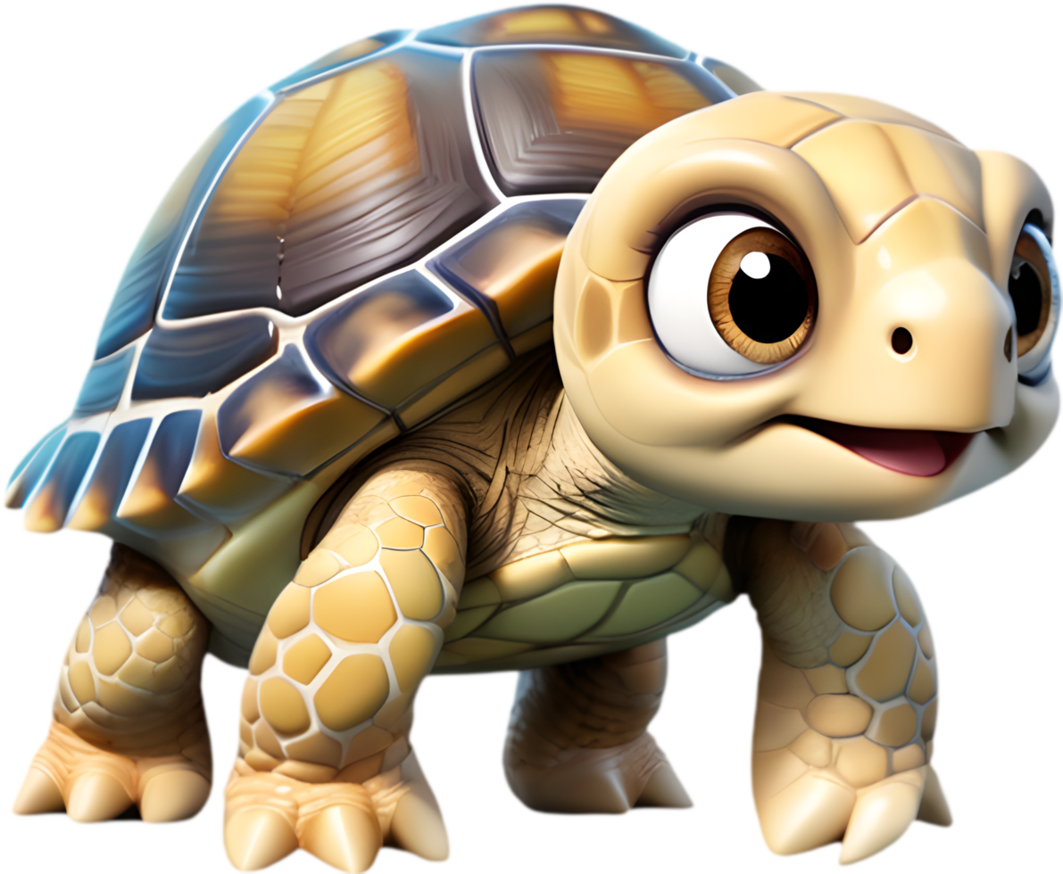 spielerisch Meer Schildkröte Karikatur Clip Art geeignet zum Sozial Medien Plattformen. . png
