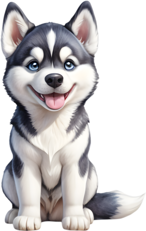Fun Siberian Husky Clipart for Crafting Projects. . png