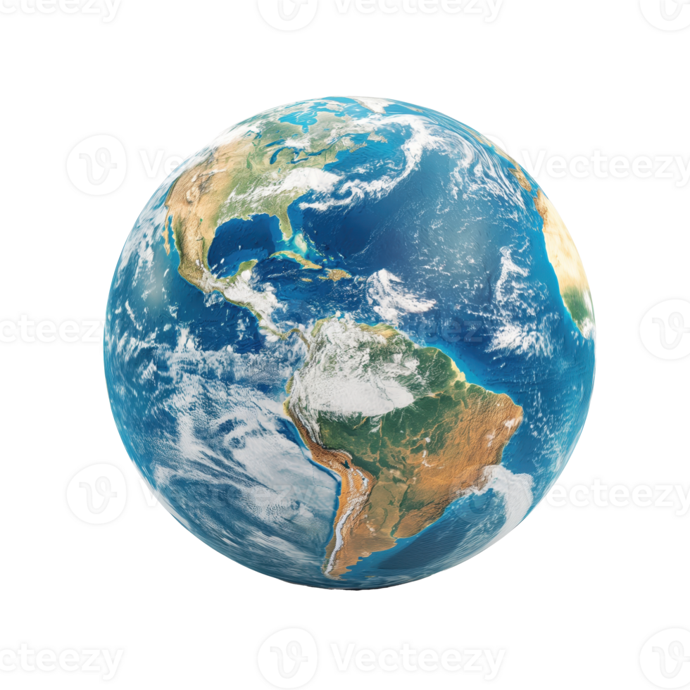 Exquisite Globe Depicting Earth s Intricate Details on a Clear Background png