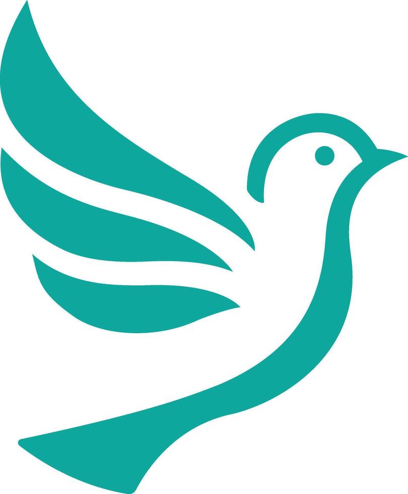 the dove logo, with a bird flying in the air vector