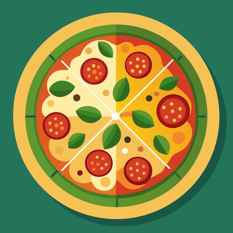 Pizza graphic design vector