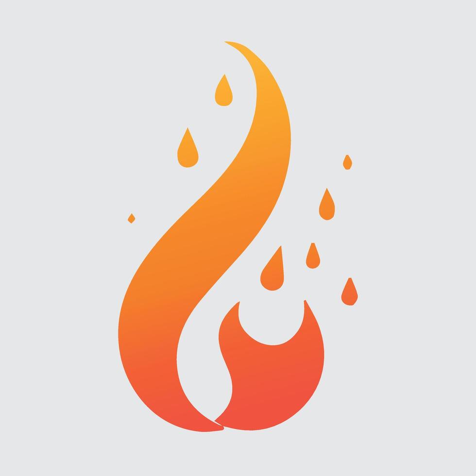 flame red design vector