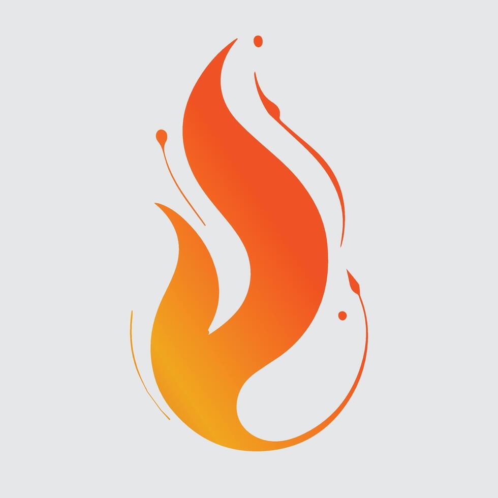 flame design illustration vector