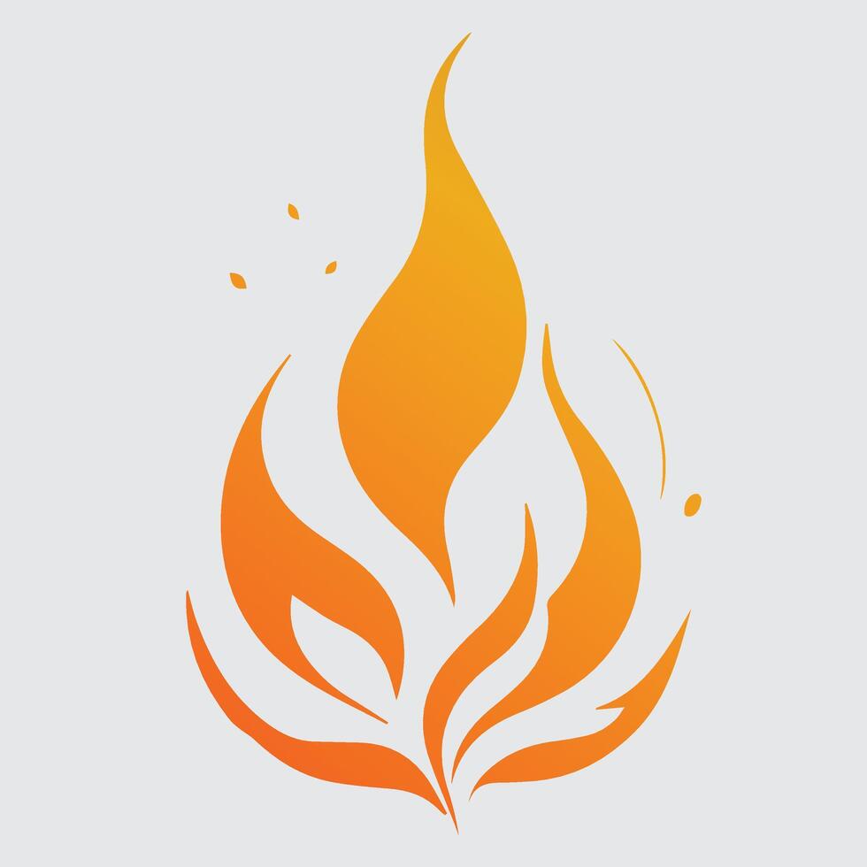 flame burning icon vector