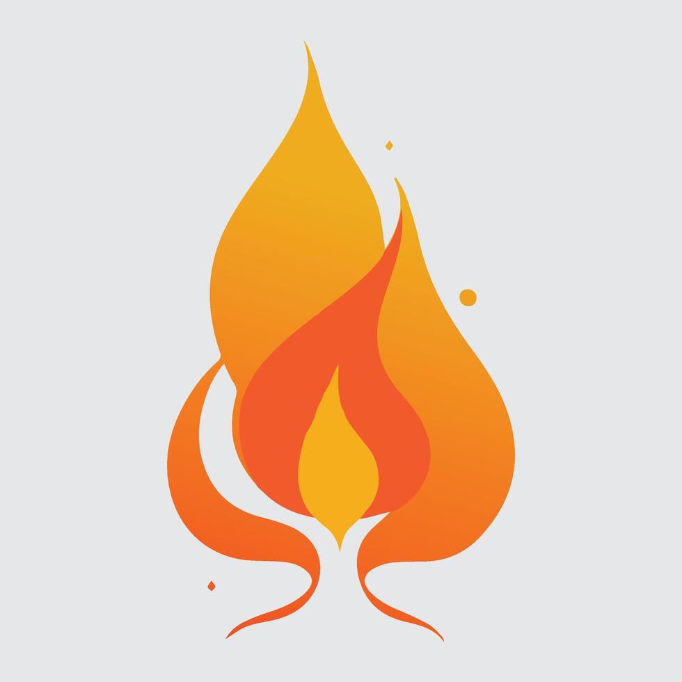 fire burning design vector