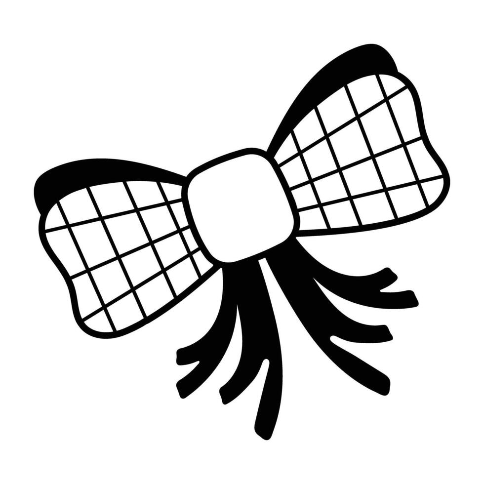 A glyph icon of hair bow vector