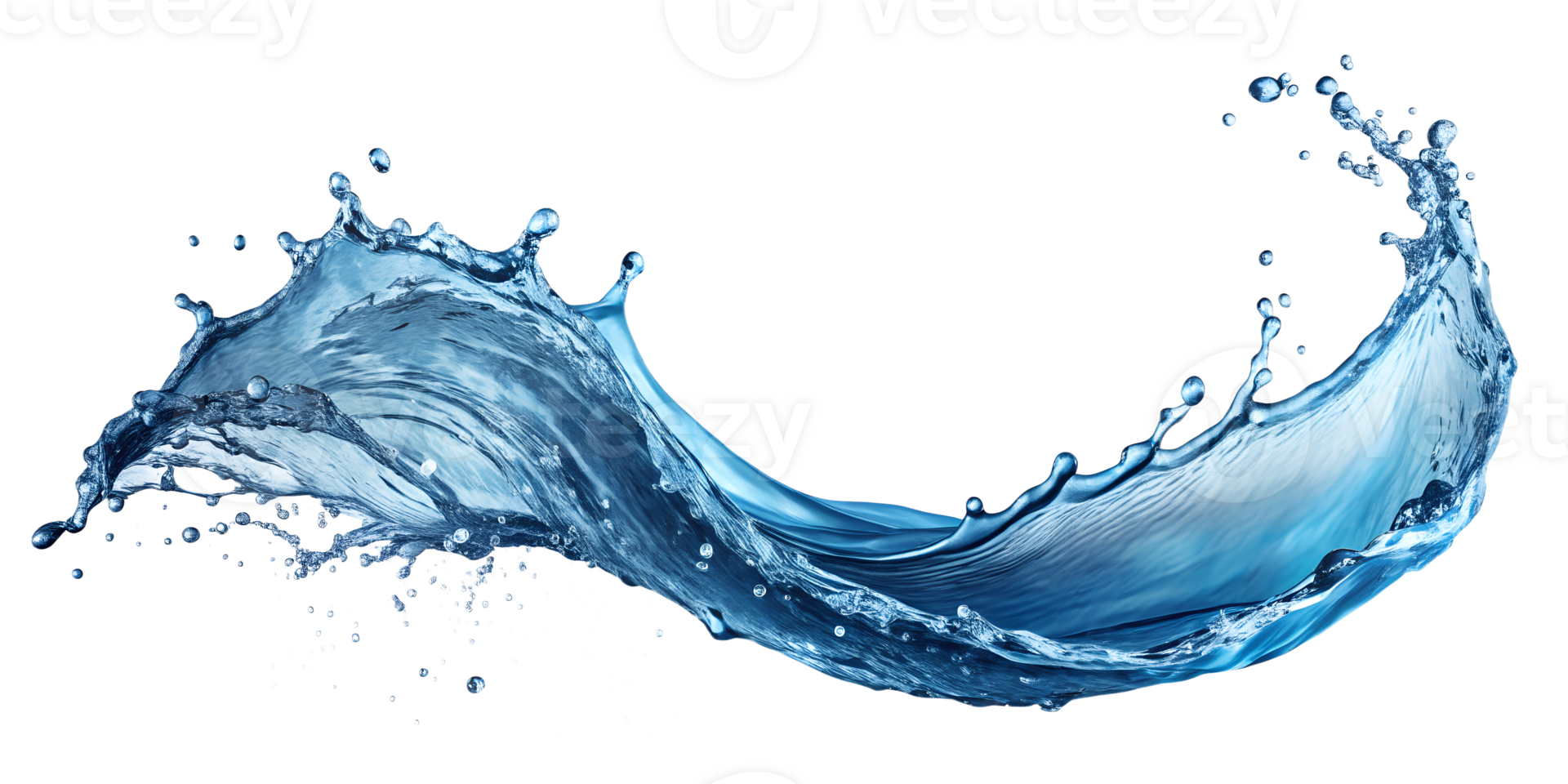 Water wave splash Isolated on transparent background png