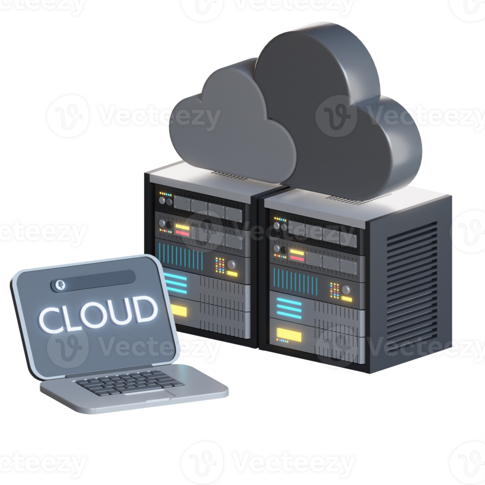 3d cloud computer png