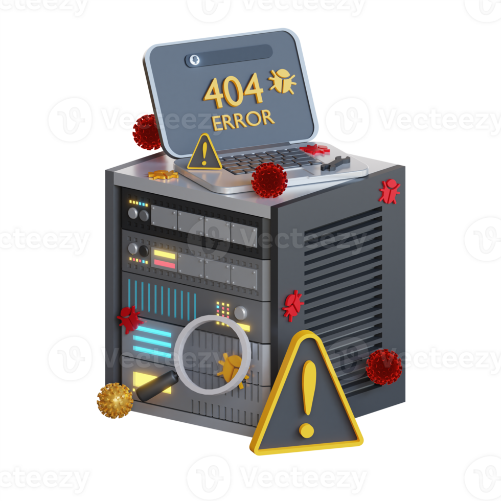 3d computer error png