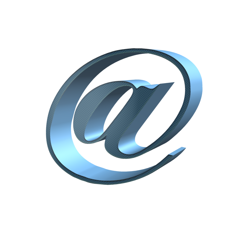 Blue At Symbol png