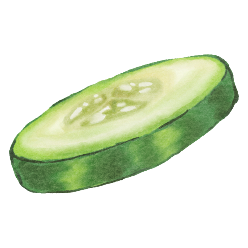cucumber and slices vegetable png