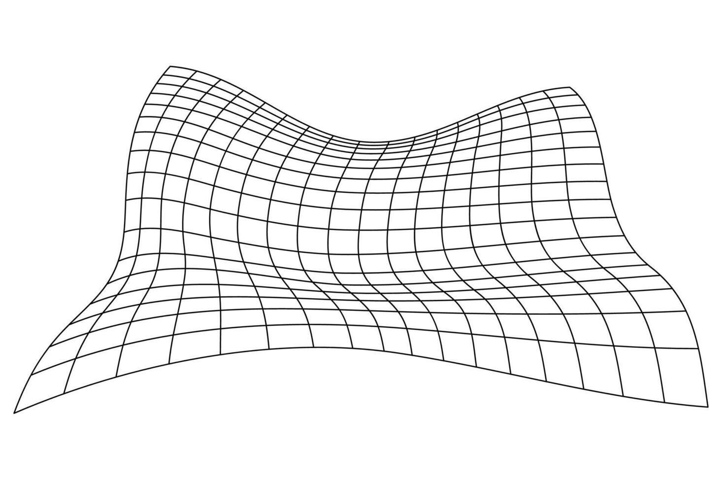 grid distorted. illustration vector