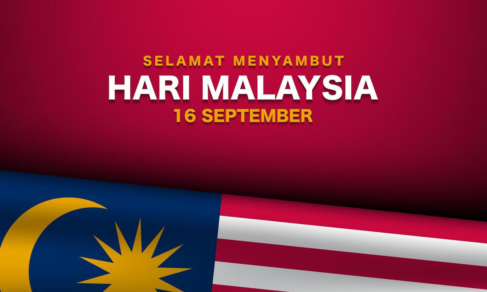 Malaysia Day Background Design. vector
