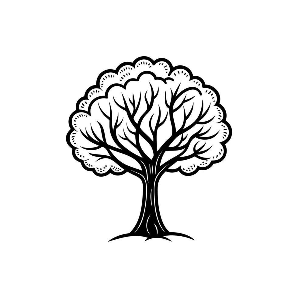 nice and attractive black tree vector