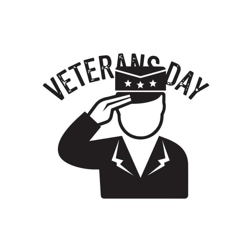 veterans day template art design vector