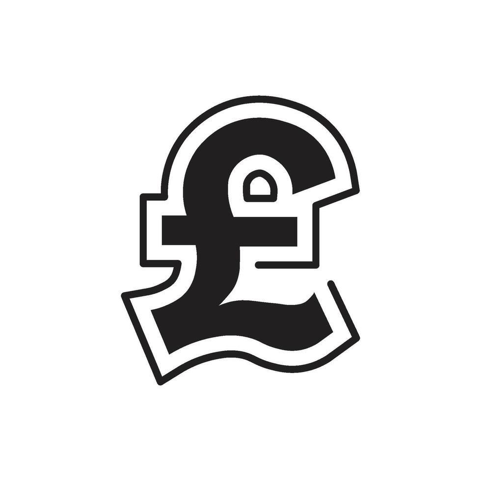Poundsterling icon symbol design template isolated illustration vector