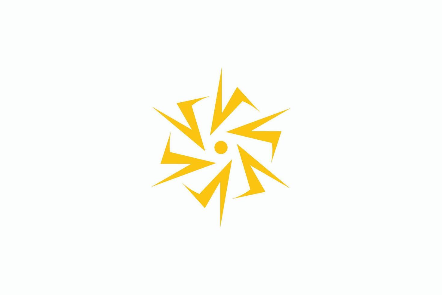 Voltage Logo Letter V Rotate Shape for Business Electrical Industry Technology vector