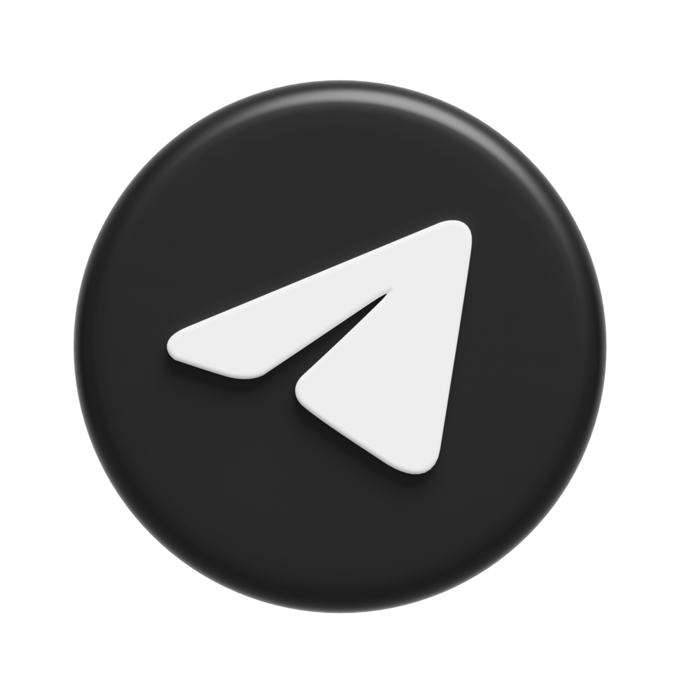 Telegram 3D Illustration png
