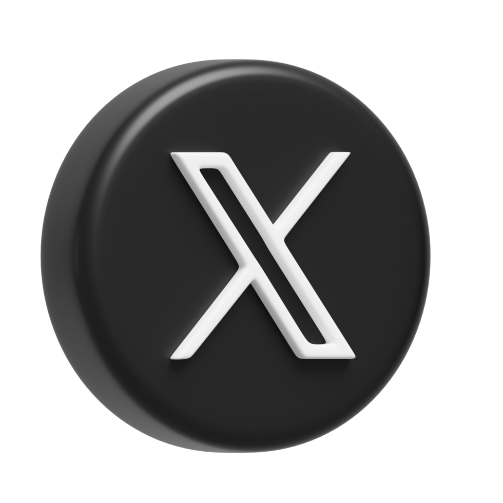 X 3D Illustration png