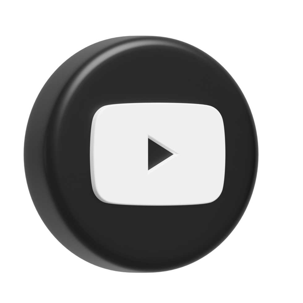 Youtube 3D Illustration png