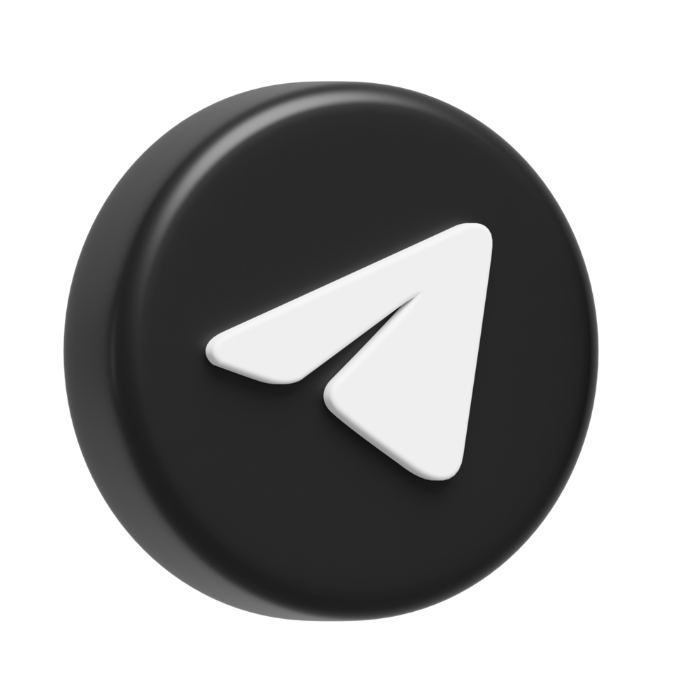 Telegram 3D Illustration png