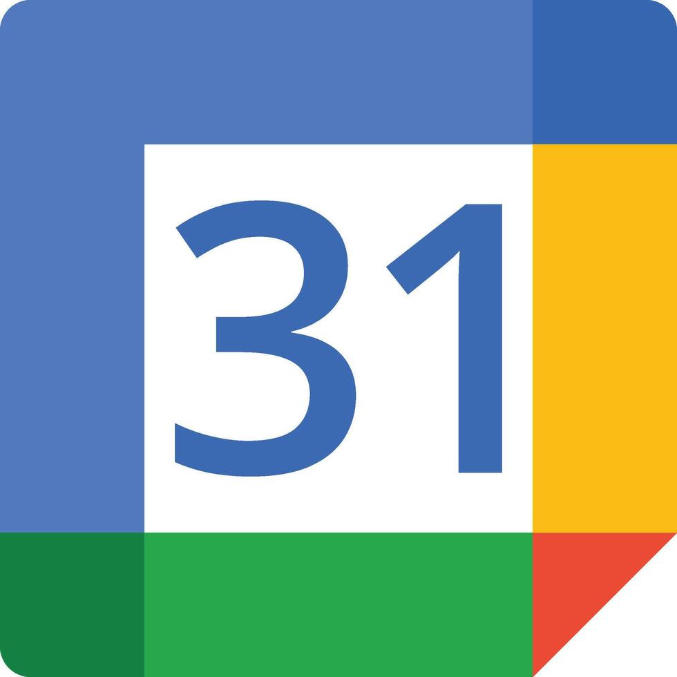 Google Calendar Logo Art. vector