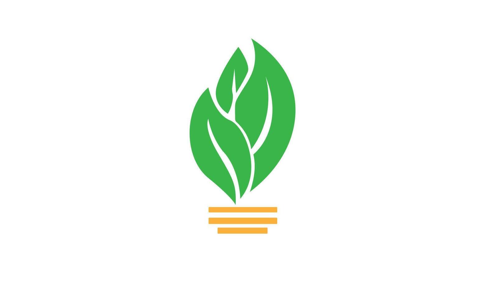 Green eco energy concept logo. Free . vector