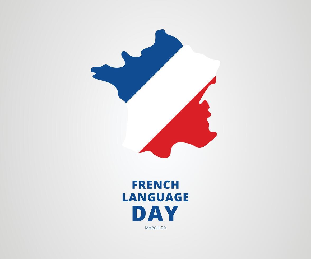graphic of french language day good for french language day celebration. flat design. flyer design.pro flat illustration vector