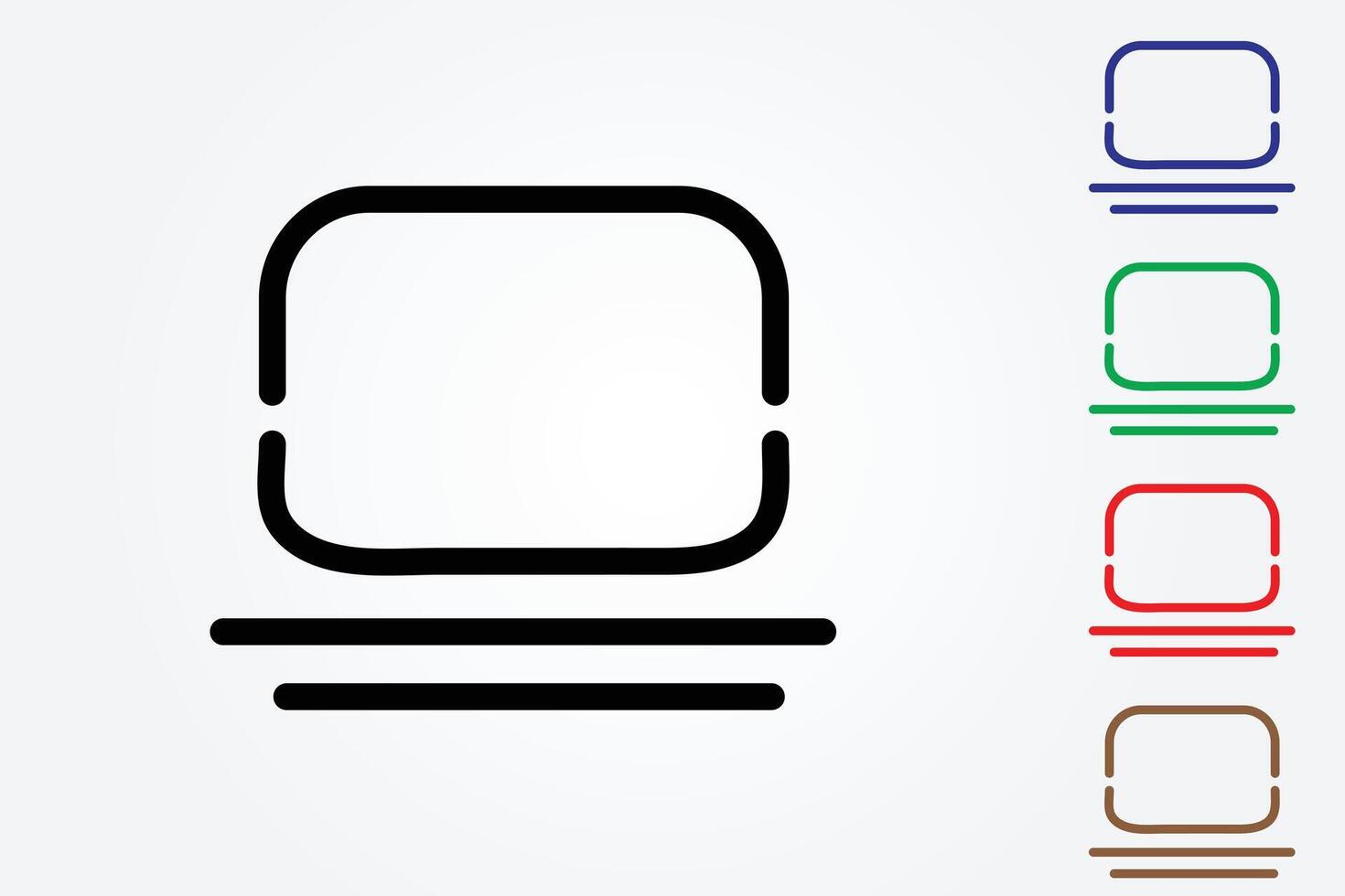 Smart personal computer icon on white background vector