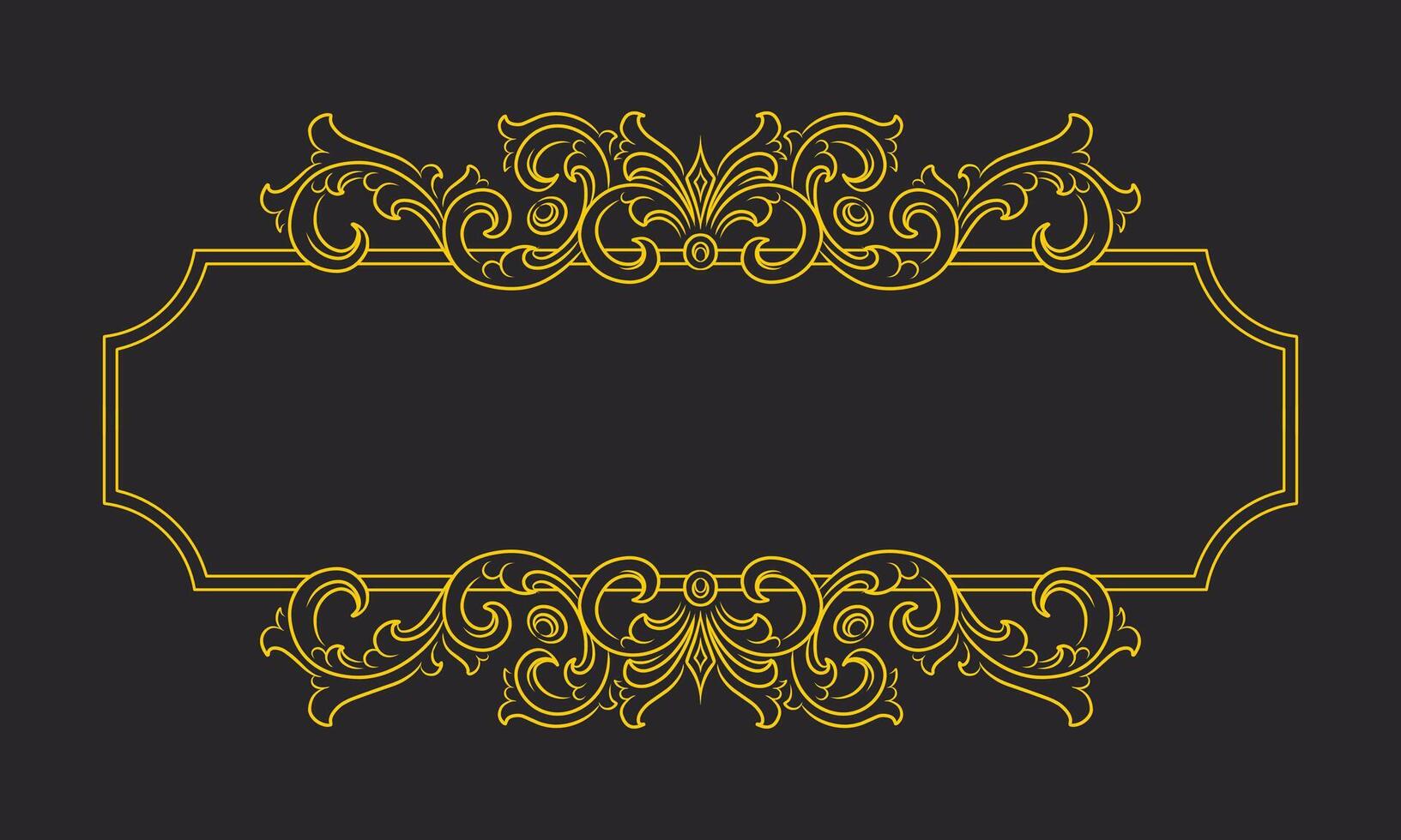 Decorative vintage frames, borders. Retro ornamental frame vector