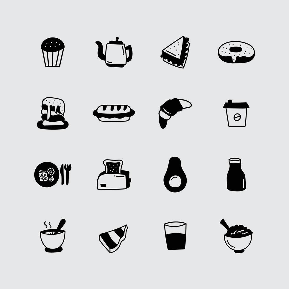 junk food menu vector
