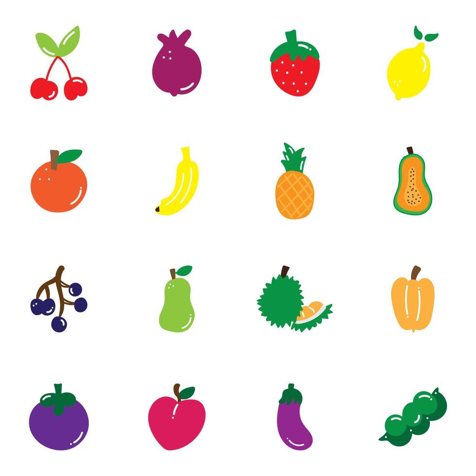 fruit illustrator collection free download vector