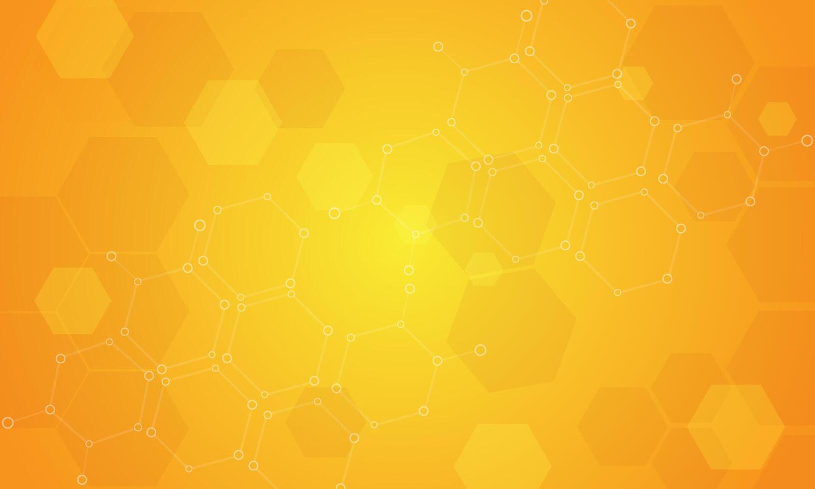 Abstract hexagonal background illustration vector