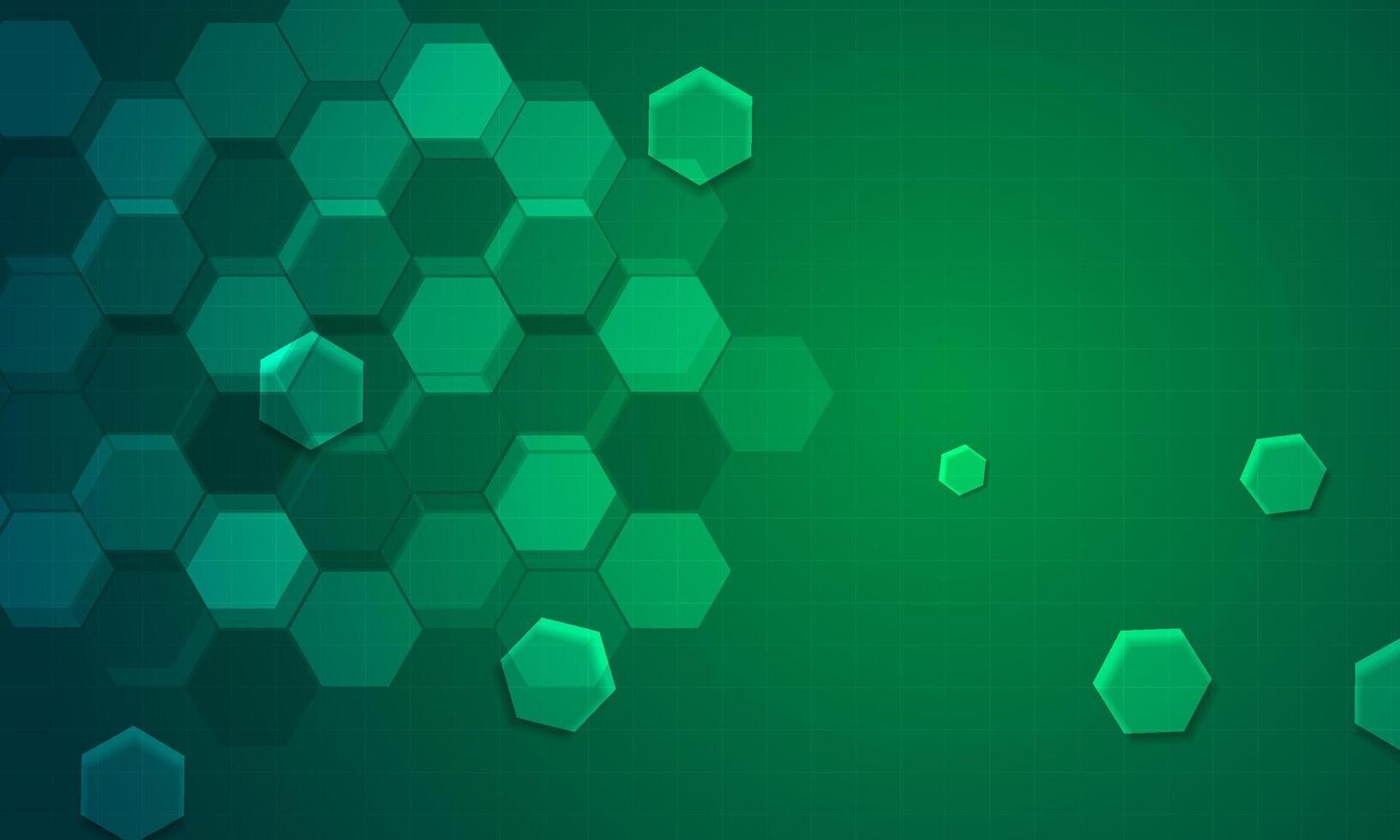 hexagons background Futuristic technology style vector