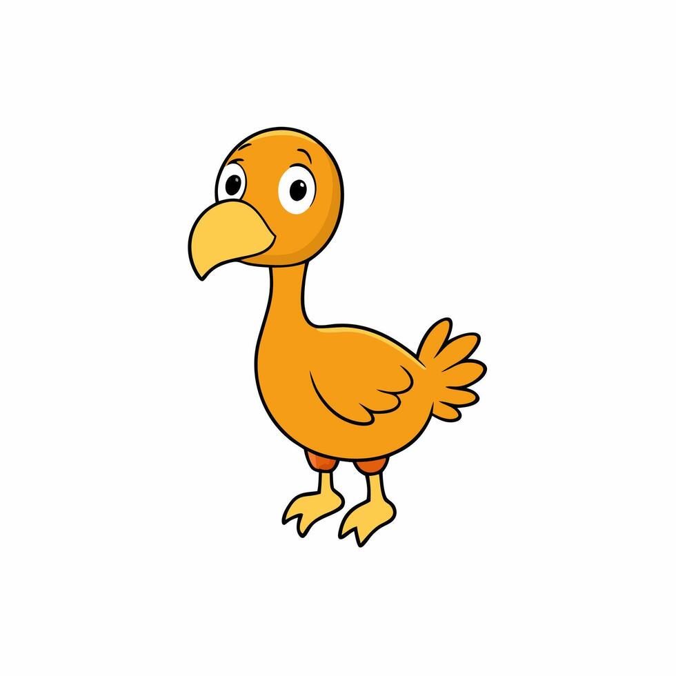 Delightful Hand-Drawn Dodo Bird Art vector