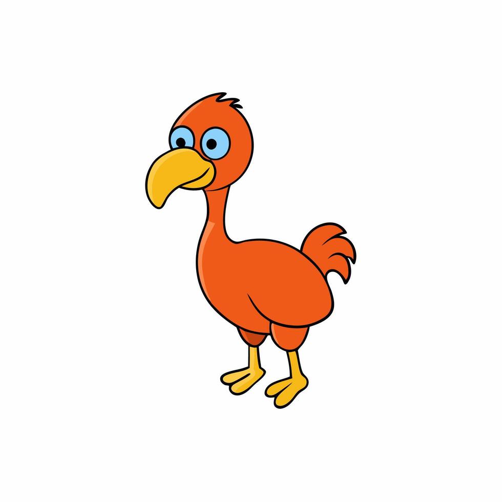 Lovely Hand-Drawn Dodo Character Ideal for Fun Illustrations vector