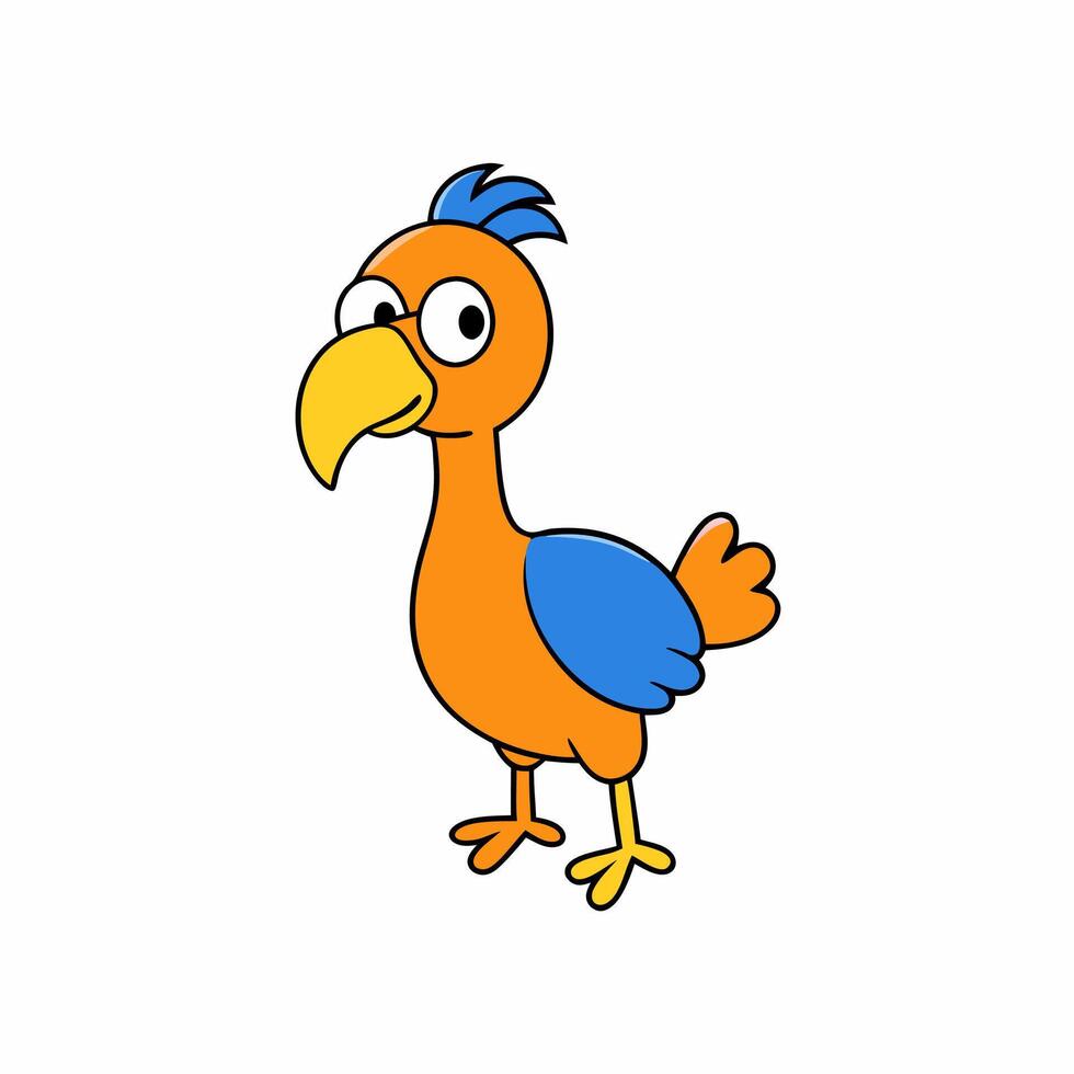 Charming Hand-Drawn Dodo Bird Illustration for Unique Designs vector