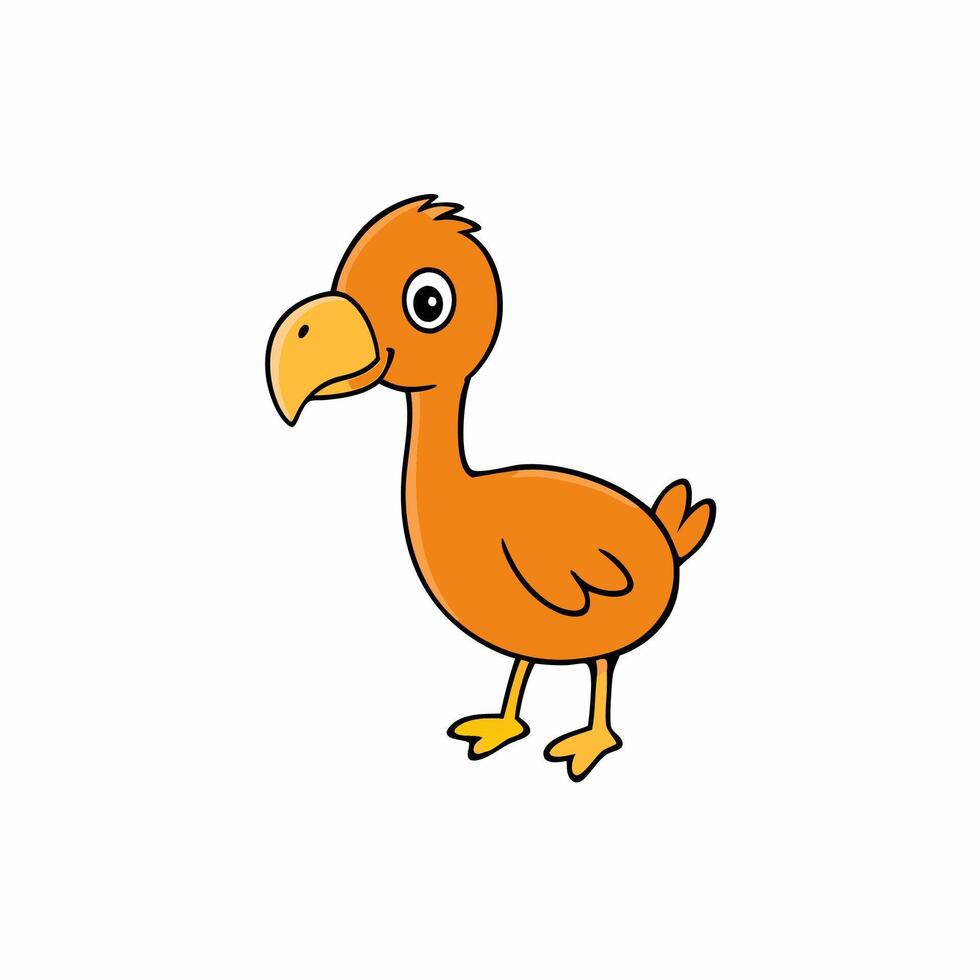 Adorable Hand-Drawn Dodo Sketch Perfect for Creative Projects vector